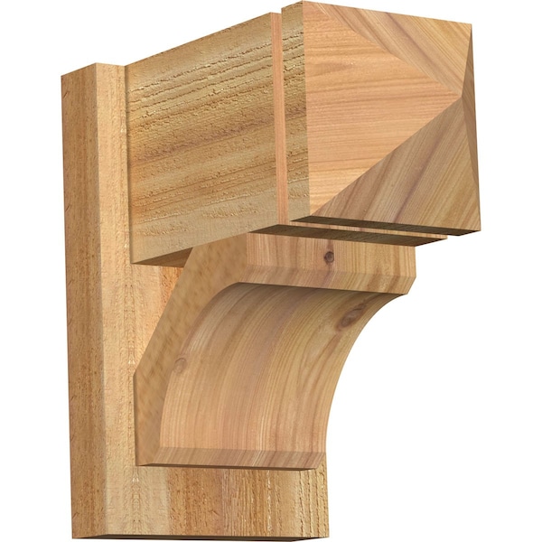 Ekena Millwork Legacy Arts & Crafts Rough Sawn Outlooker, Western Red Cedar, 8"W x 14"D x 14"H OUT08X14X14LEC03RWR - main
